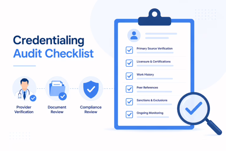 credentialing audit checklist