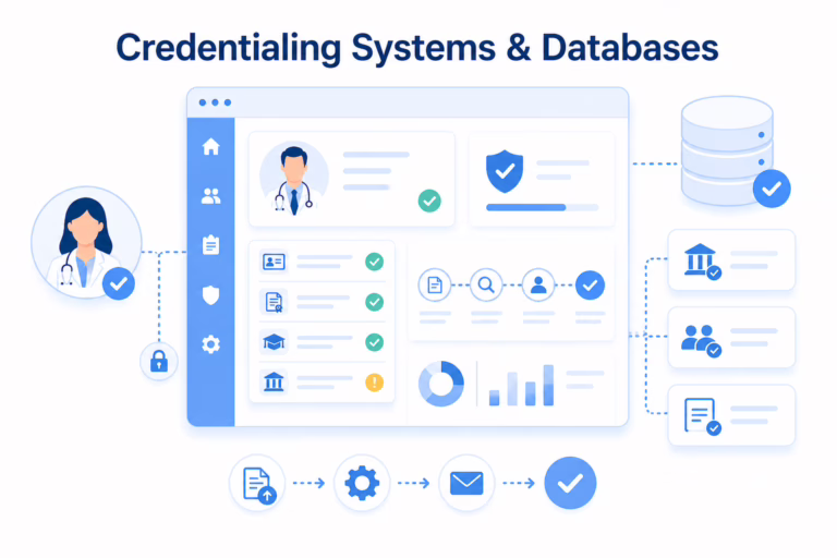 credentialing systems and databases